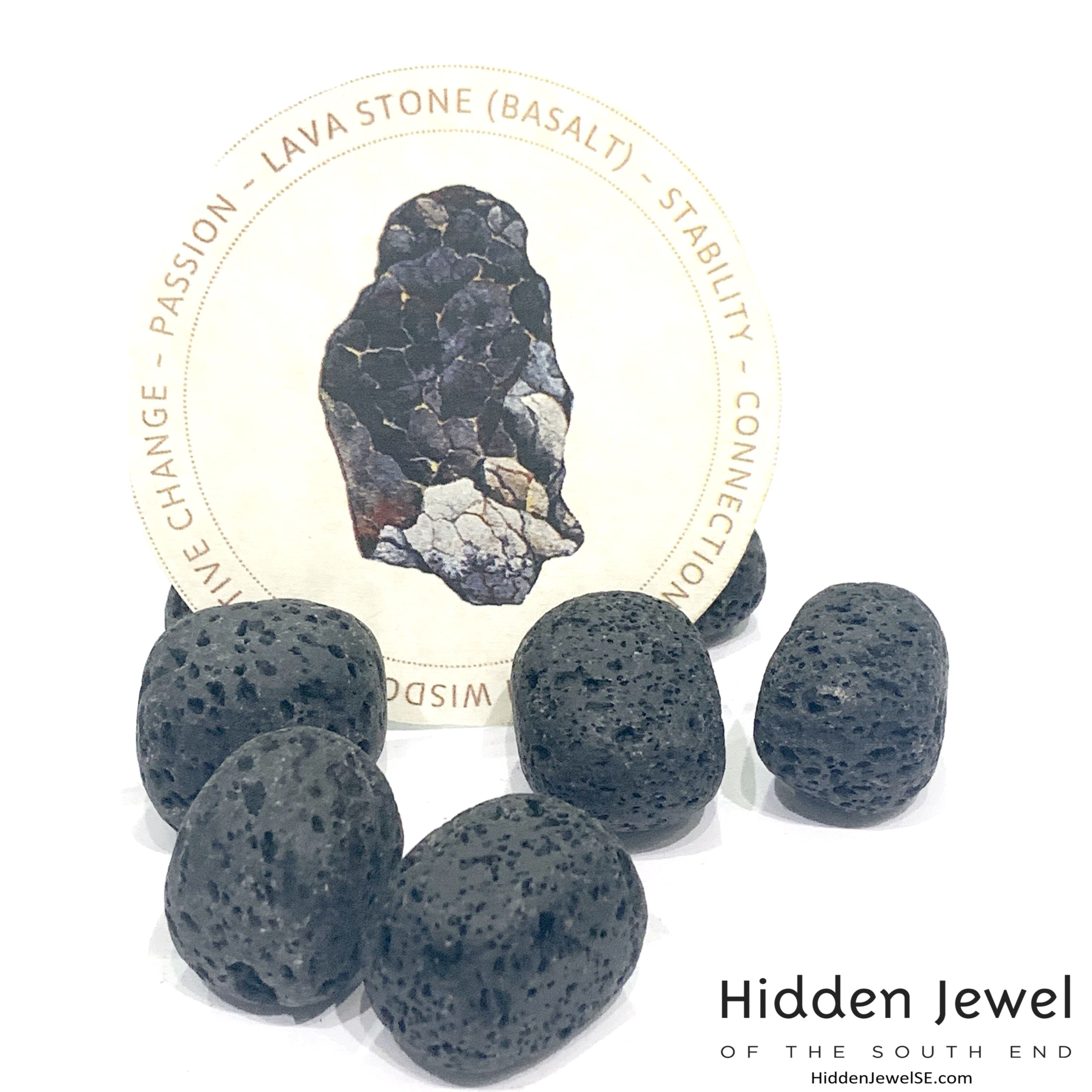 Lava tumbled  gemstones