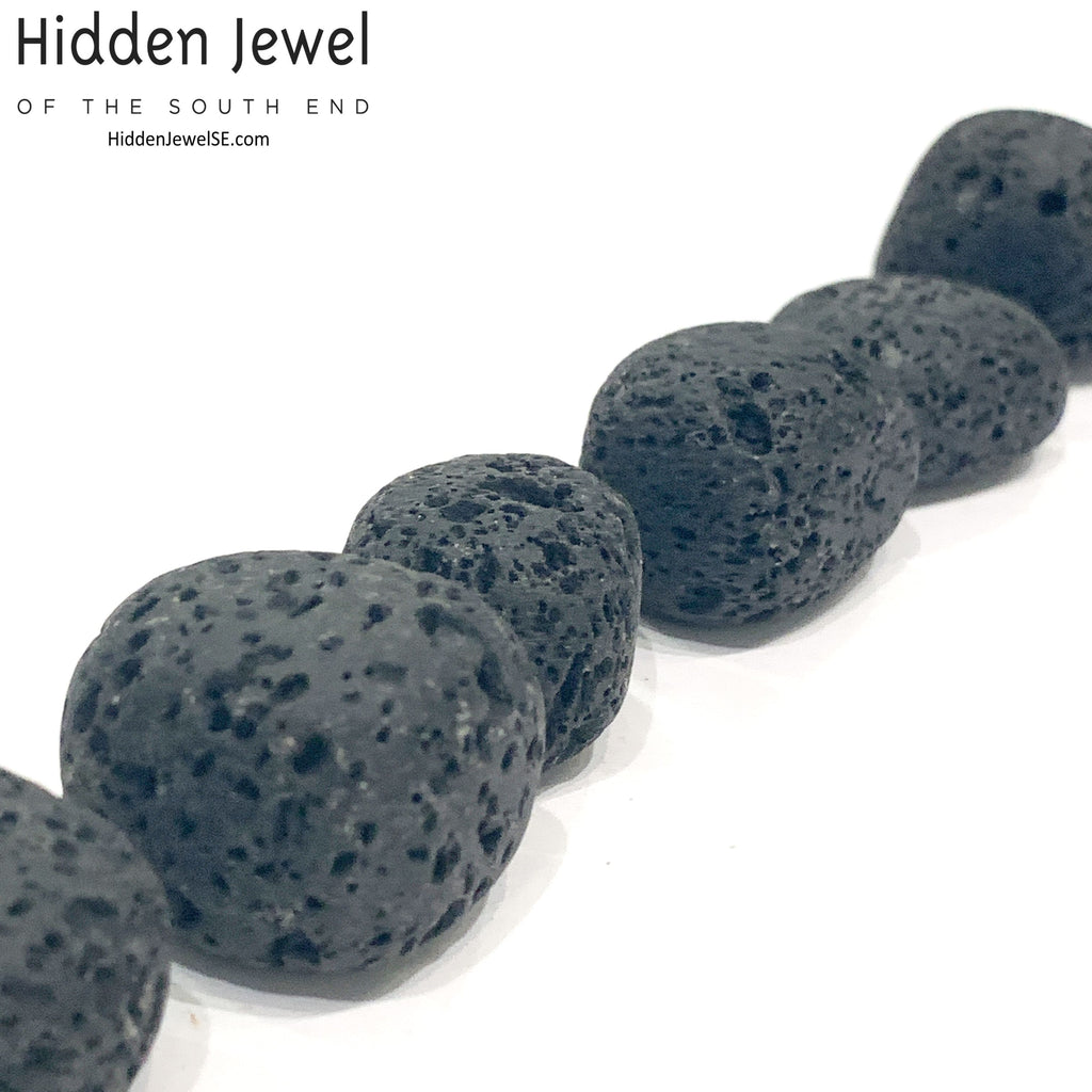 Lava tumbled  gemstones