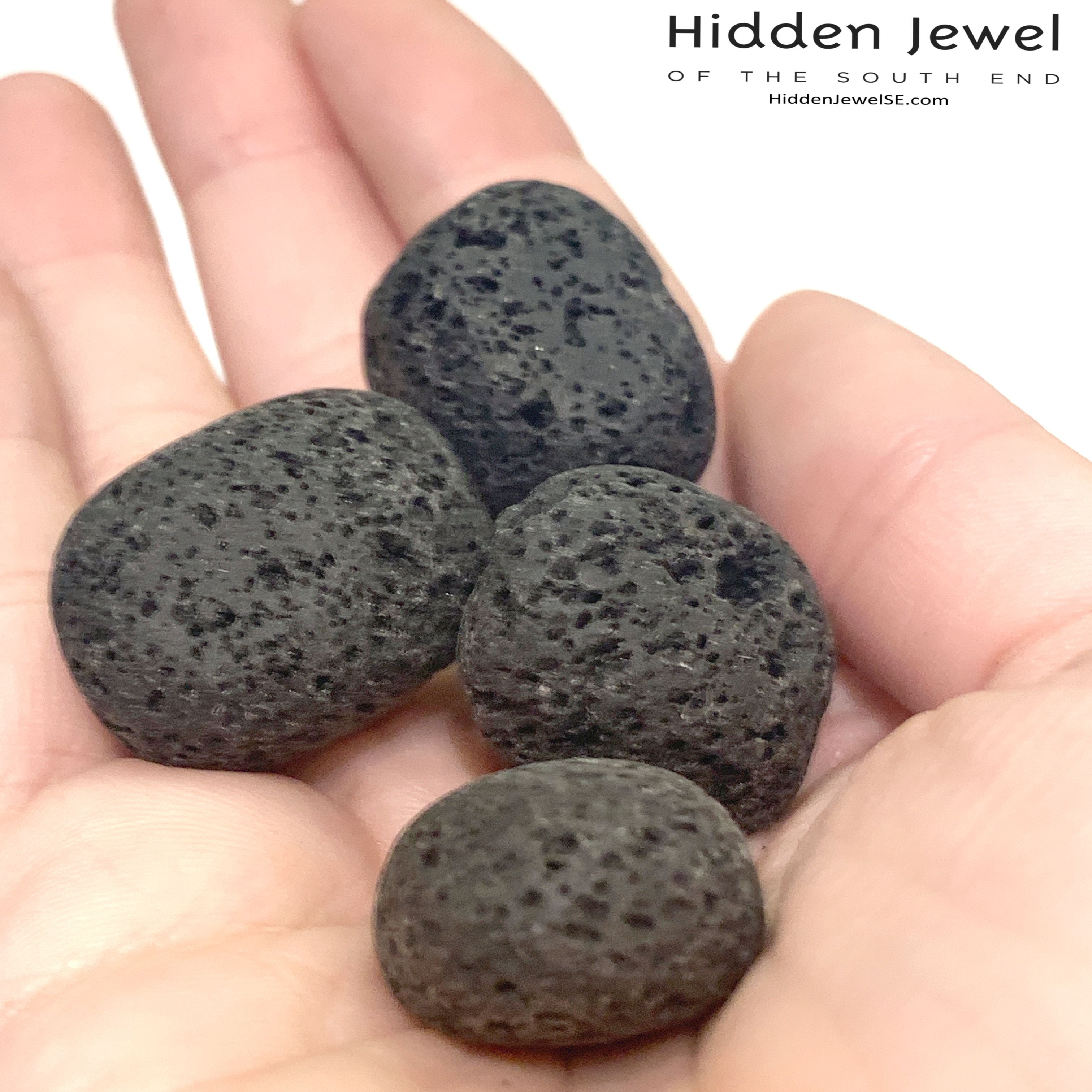Lava tumbled  gemstones