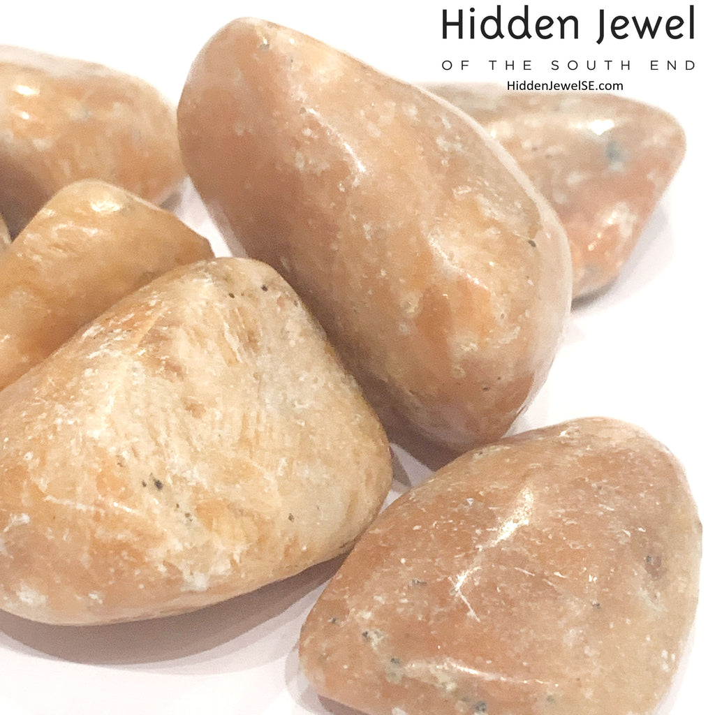 Calcite Orange tumble gemstone