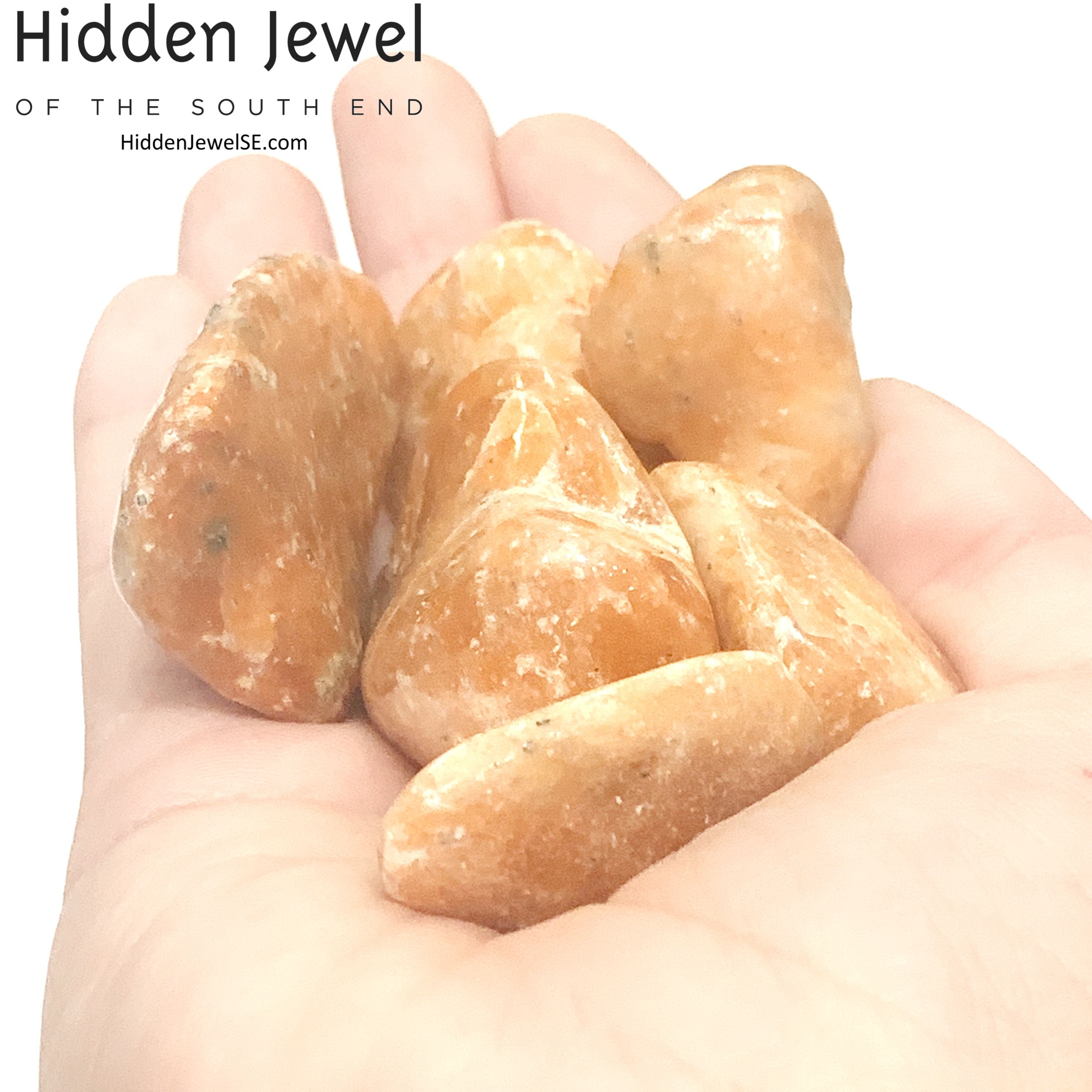 Calcite Orange tumble gemstone
