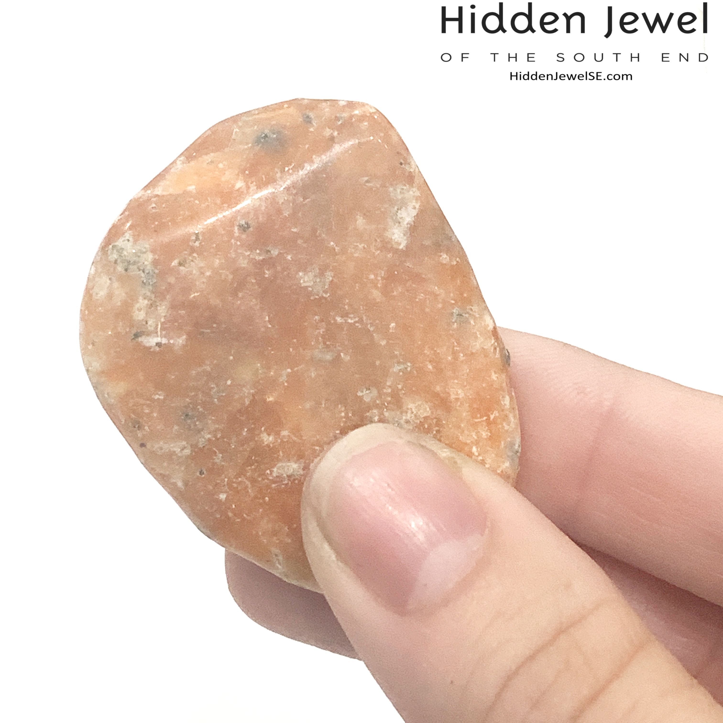 Calcite Orange tumble gemstone