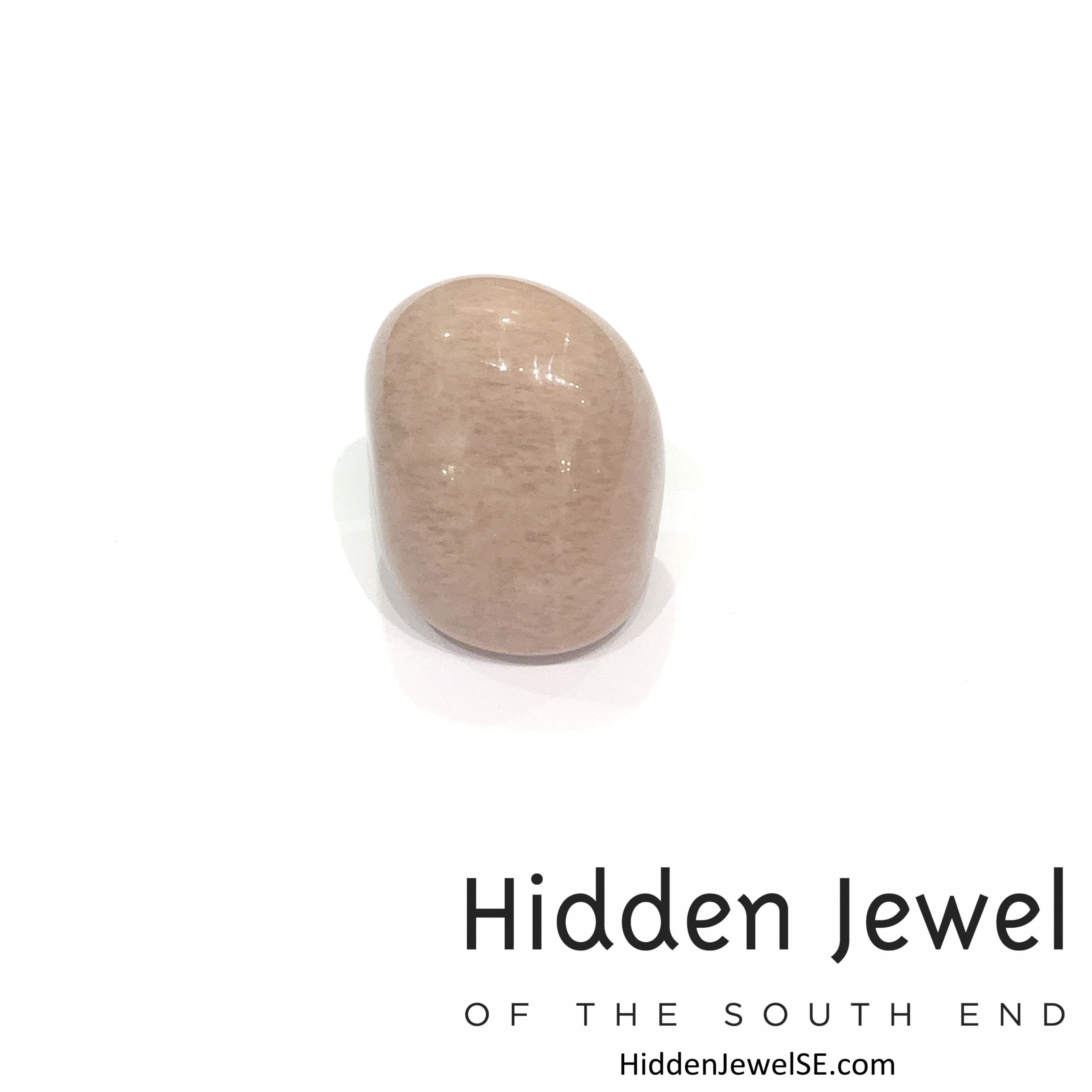 Peach Moonstone tumbled  gemstones