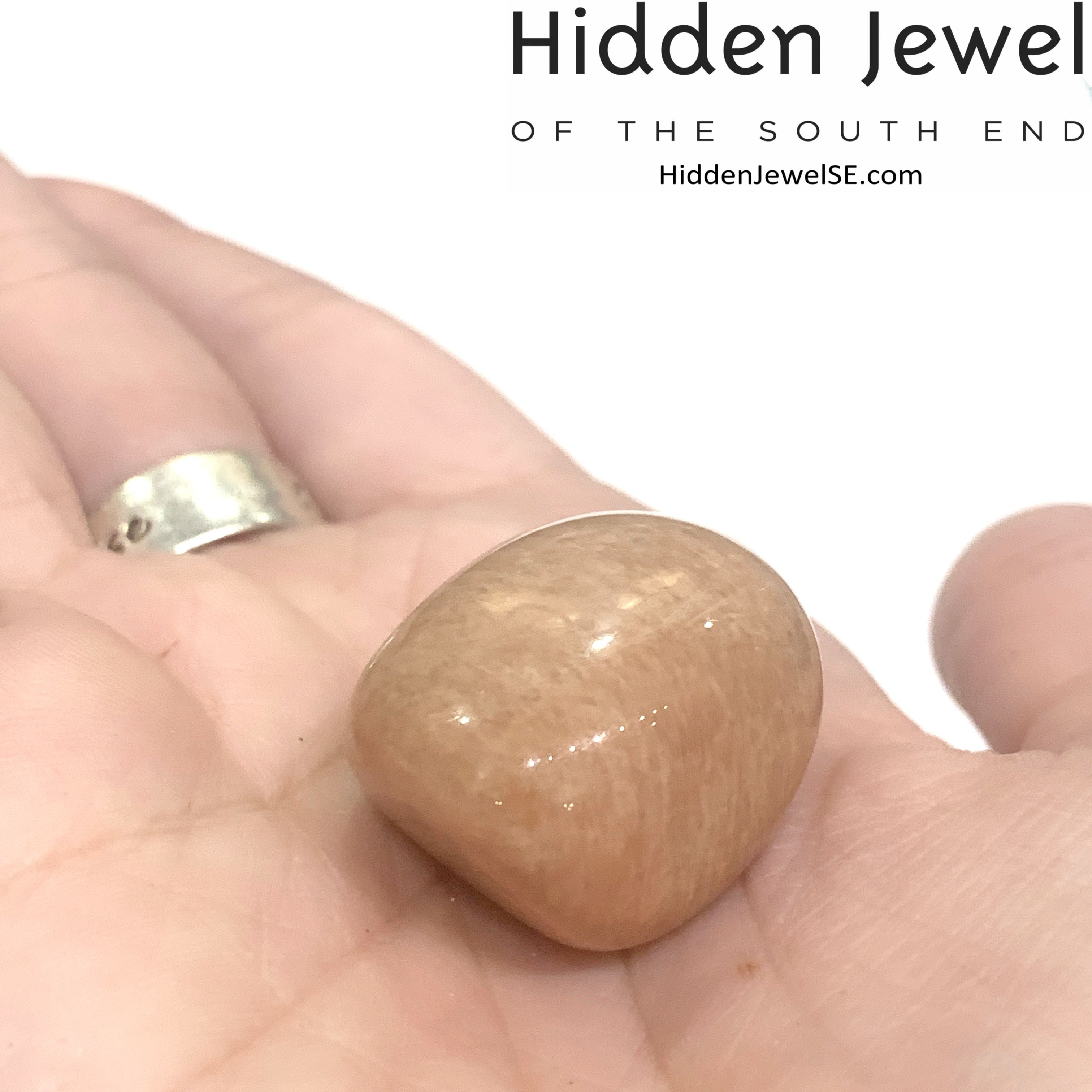 Peach Moonstone tumbled  gemstones