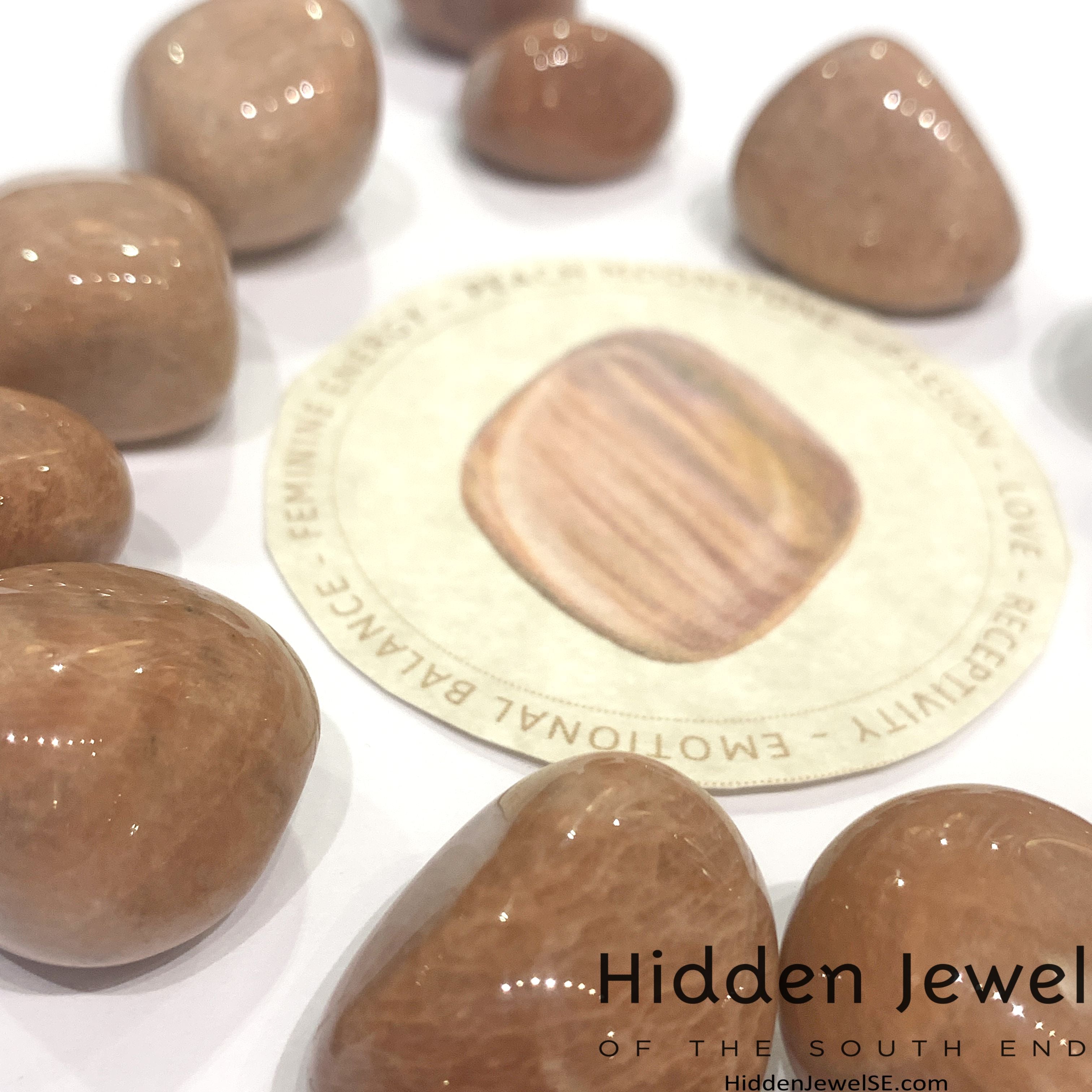 Peach Moonstone tumbled  gemstones