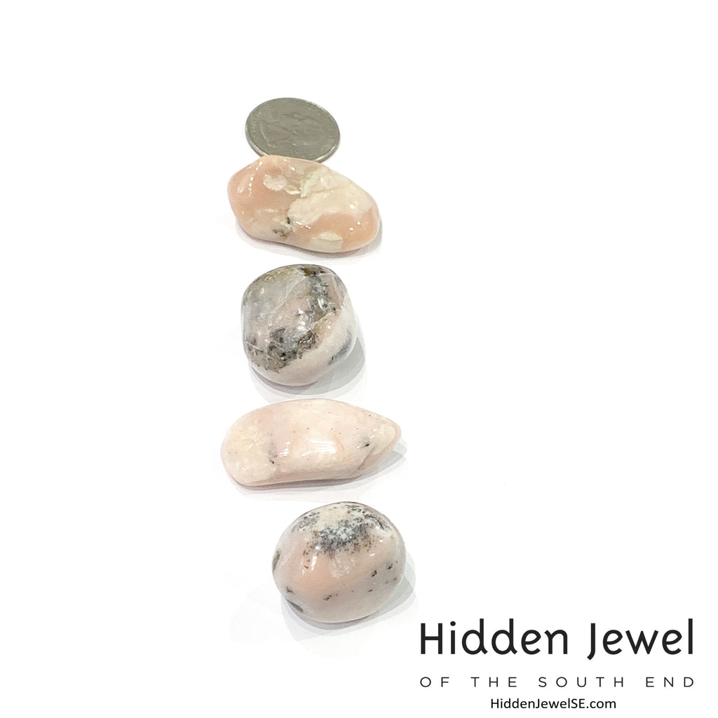 Peruvian Pink Opal tumbled  Gemstones