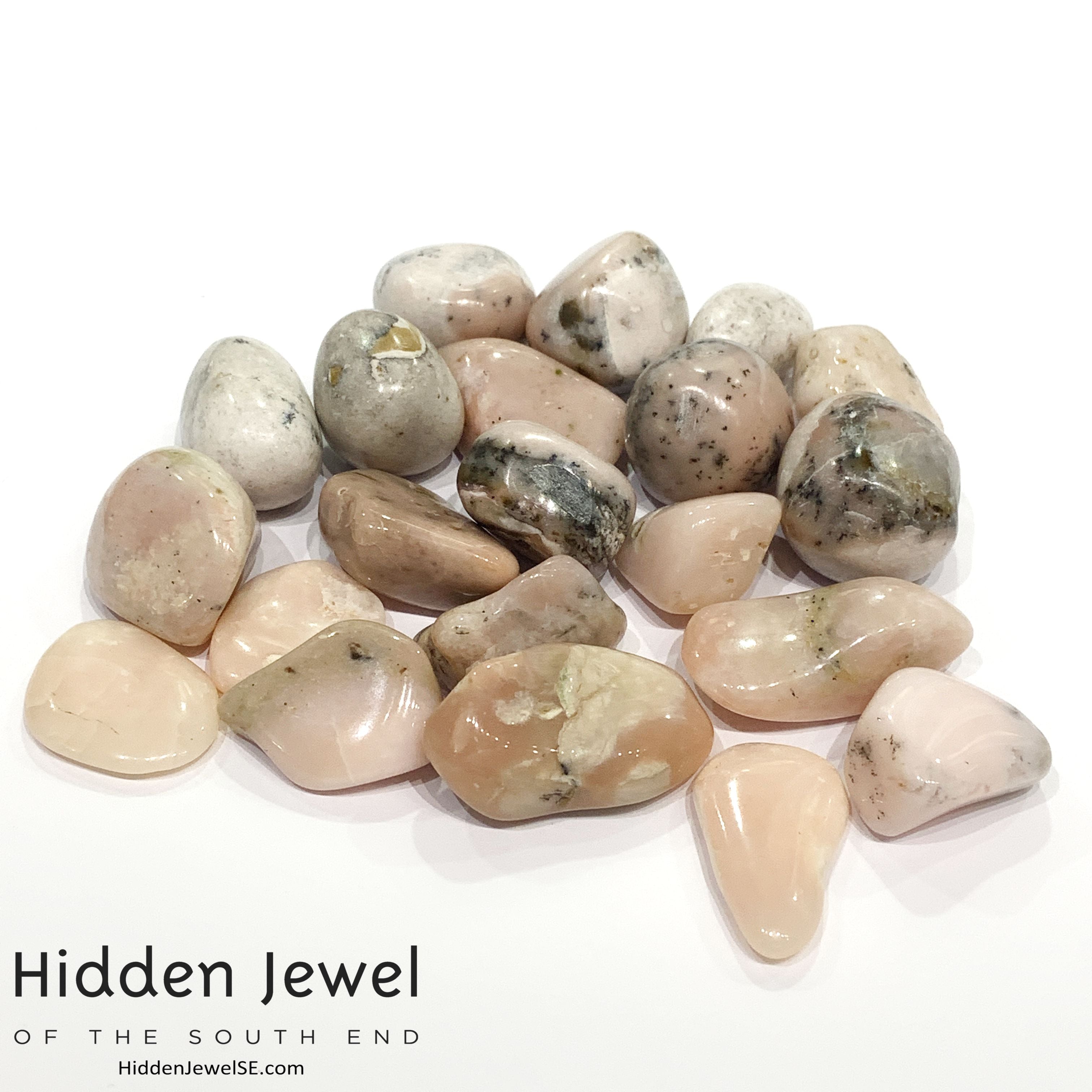 Peruvian Pink Opal tumbled  Gemstones