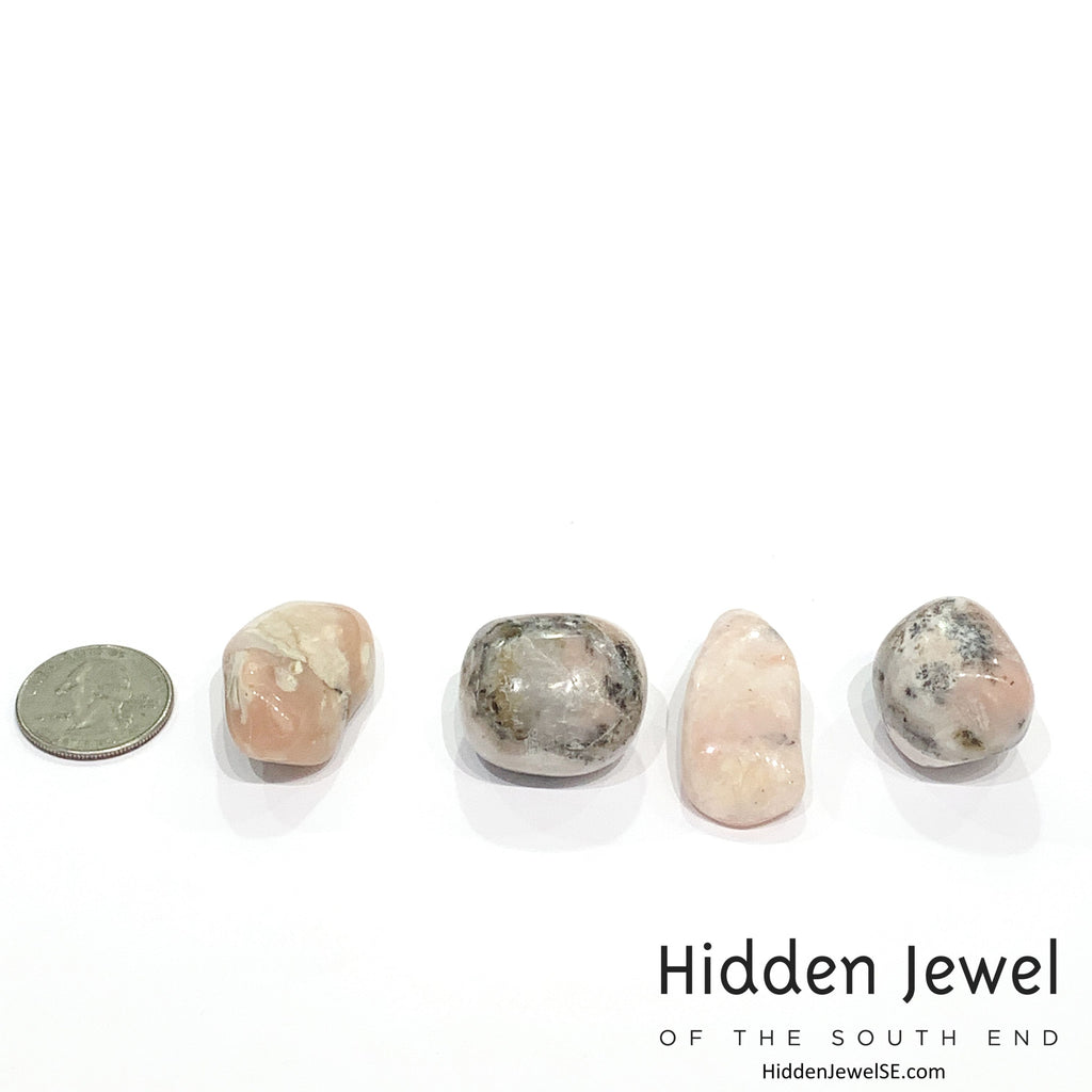 Peruvian Pink Opal tumbled  Gemstones