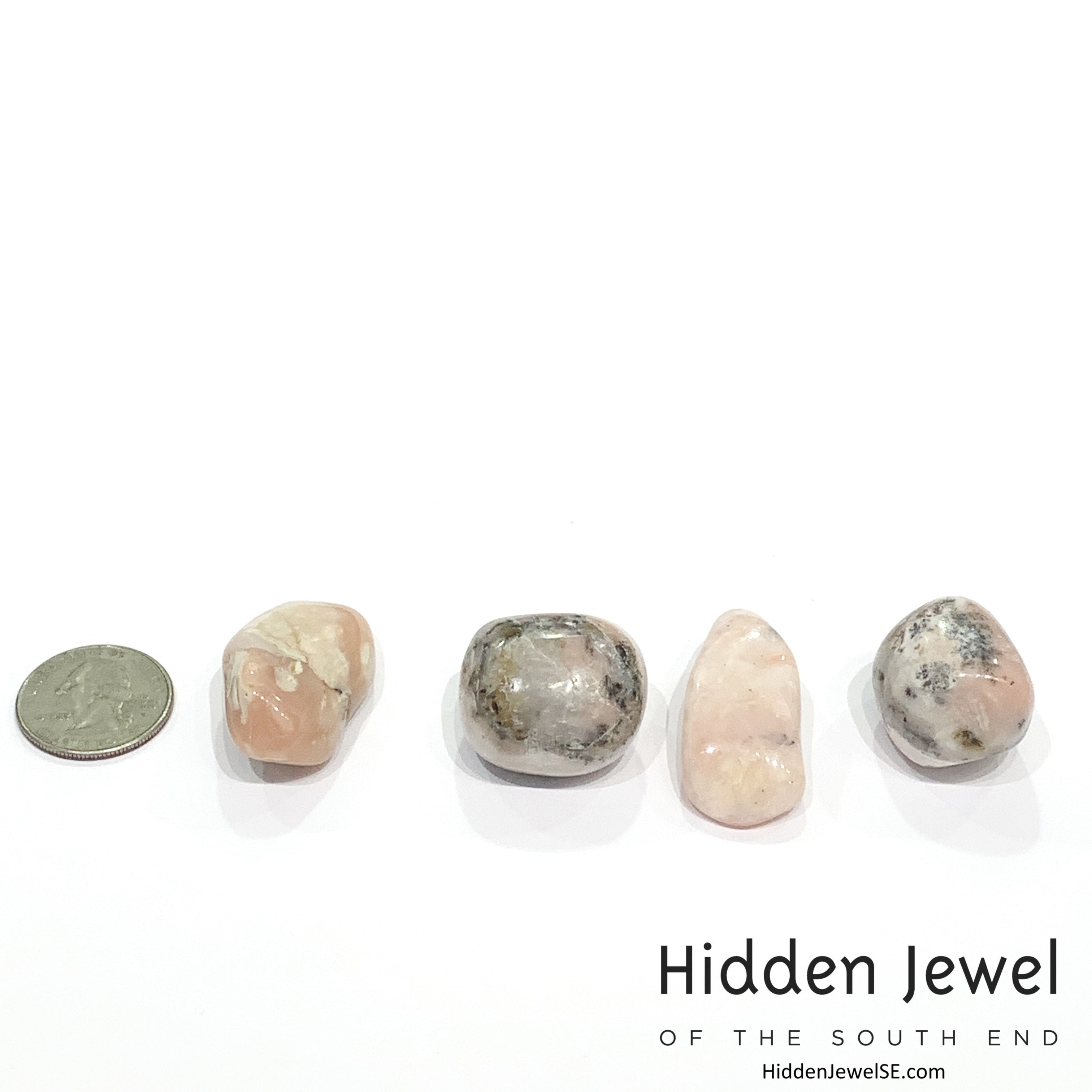 Peruvian Pink Opal tumbled  Gemstones
