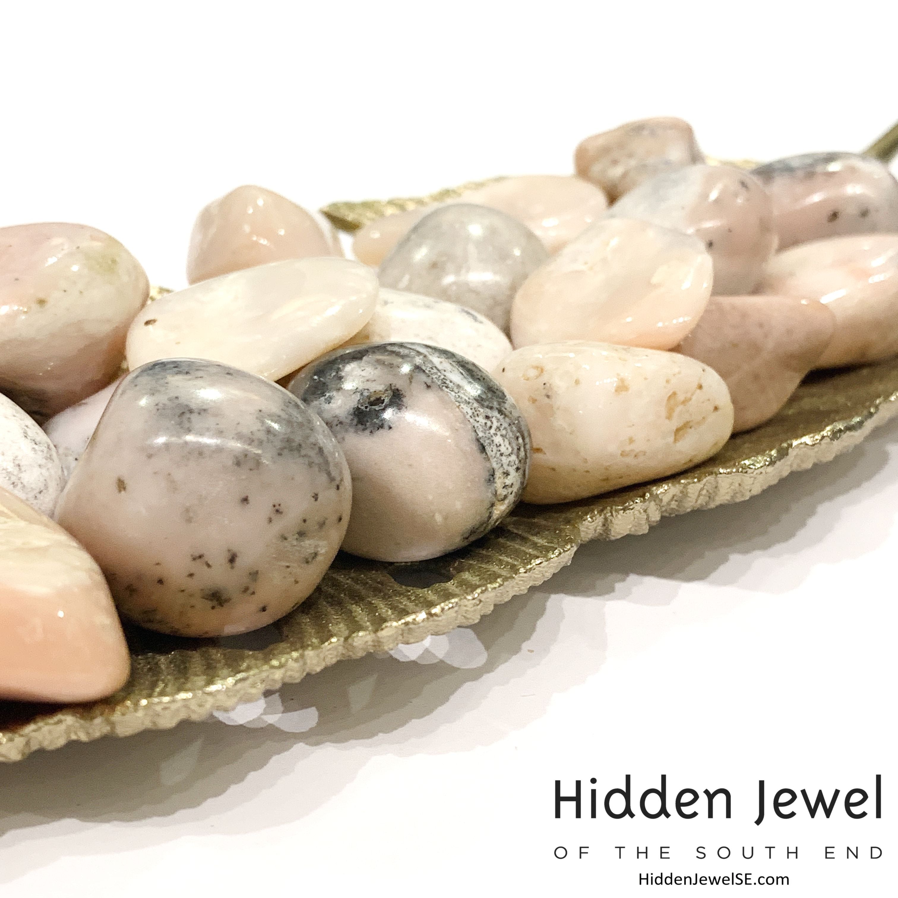 Peruvian Pink Opal tumbled  Gemstones
