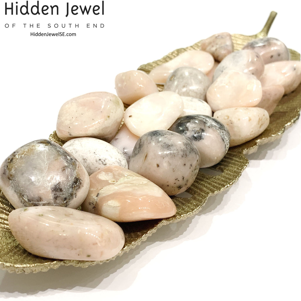 Peruvian Pink Opal tumbled  Gemstones