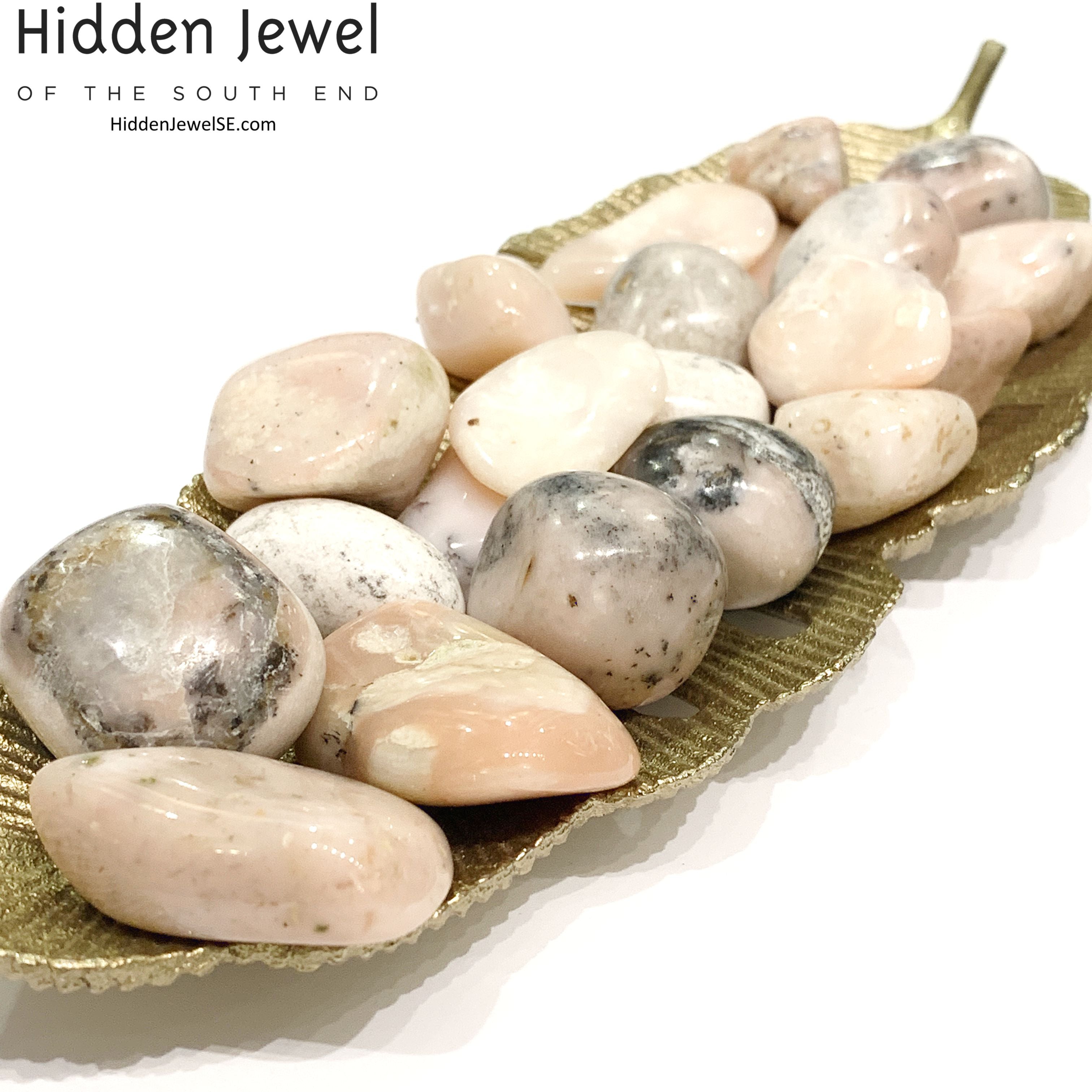 Peruvian Pink Opal tumbled  Gemstones