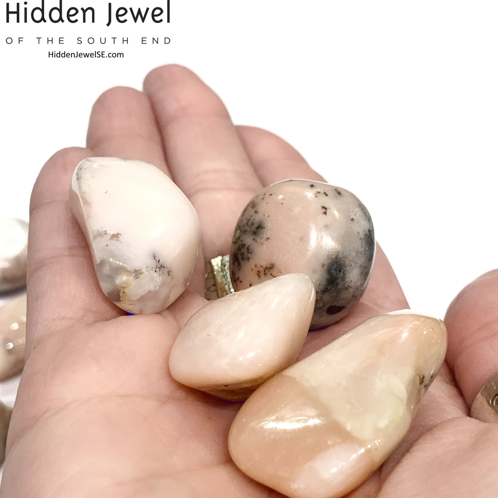 Peruvian Pink Opal tumbled  Gemstones