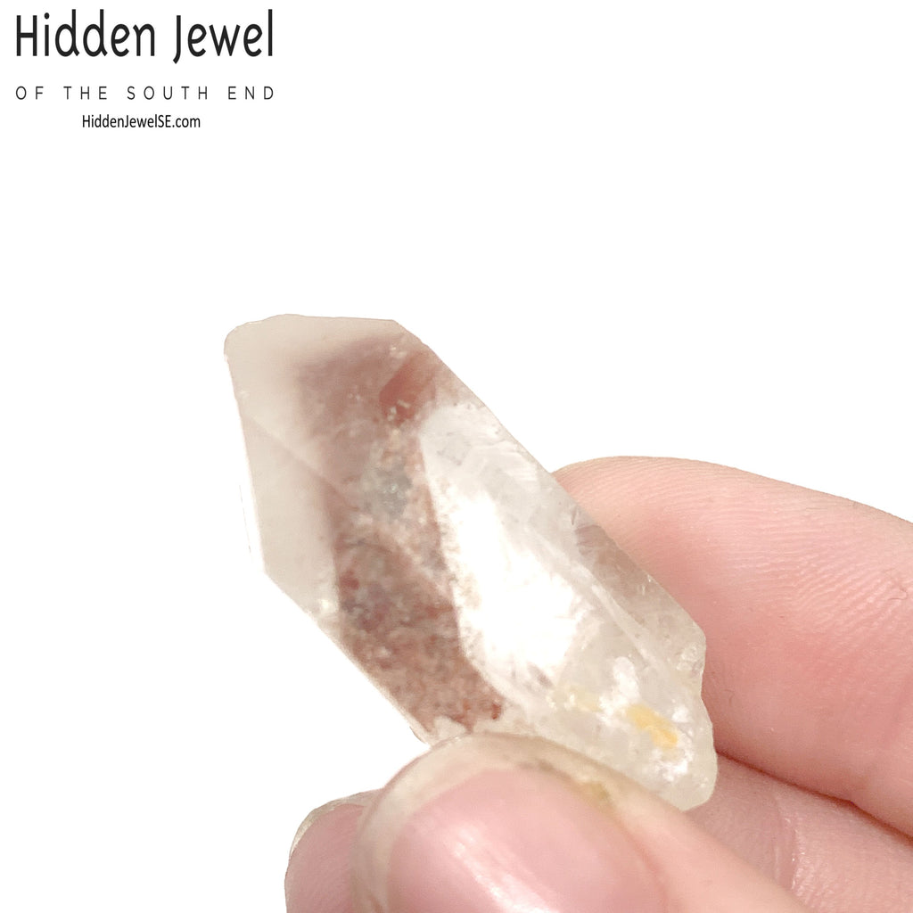 Red Hematite in Quartz point/ cluster gemstone