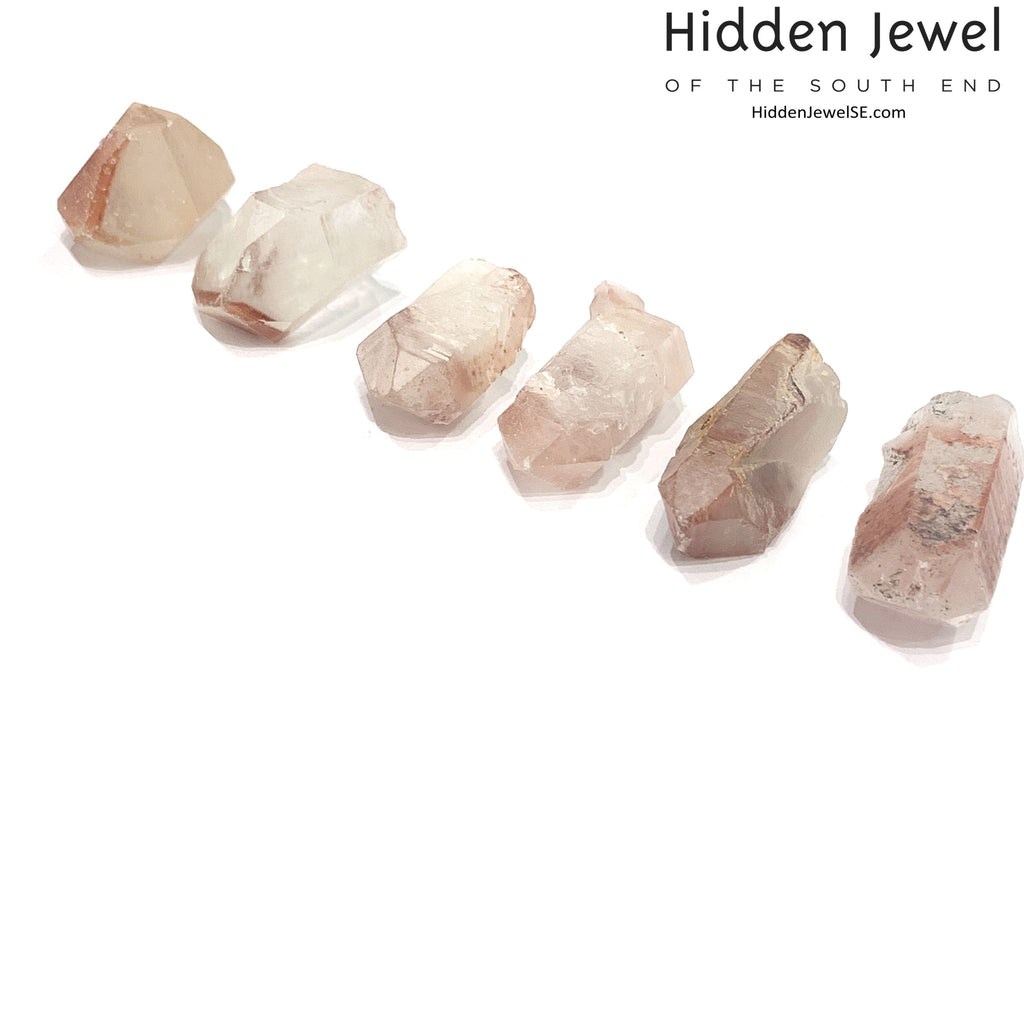 Red Hematite in Quartz point/ cluster gemstone