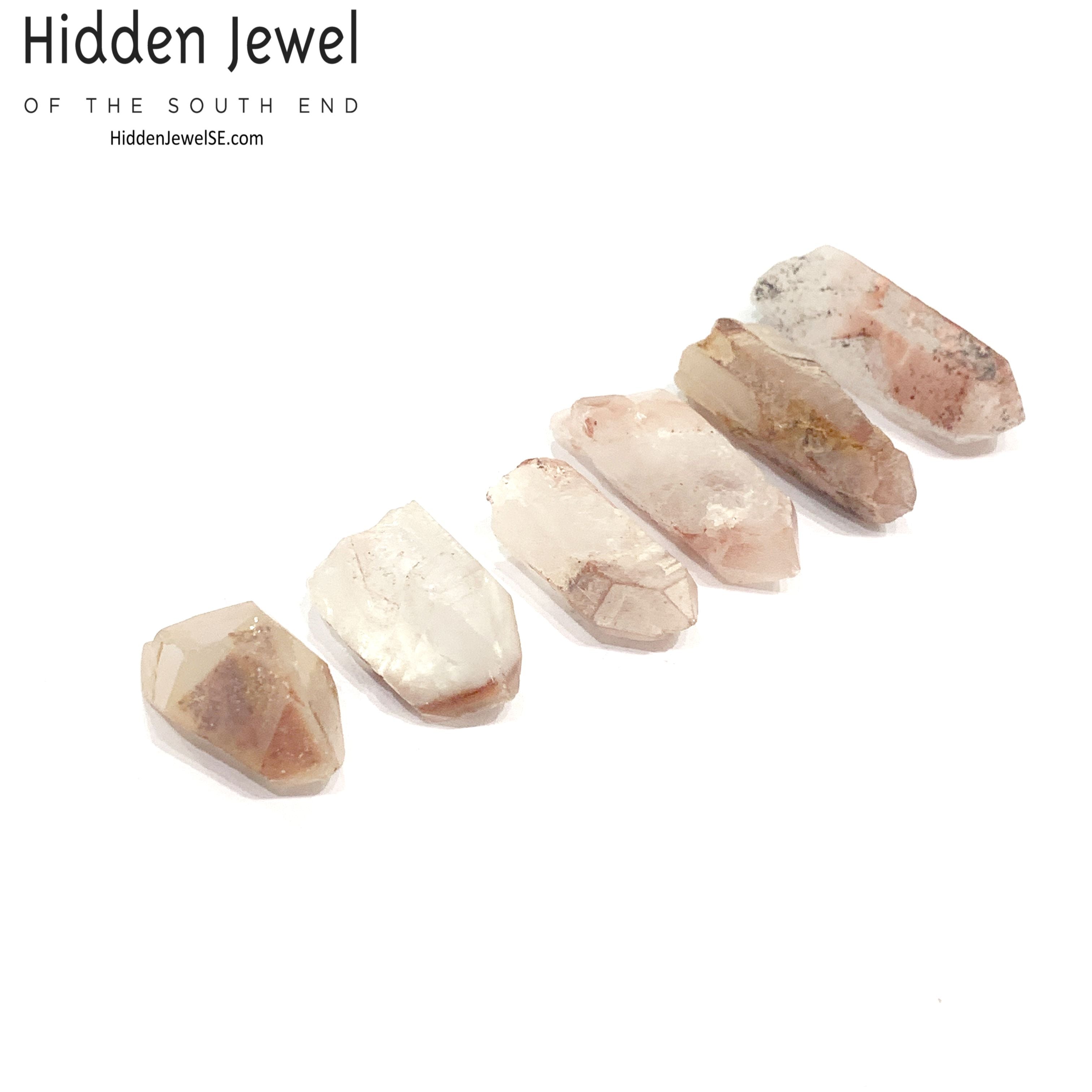 Red Hematite in Quartz point/ cluster gemstone