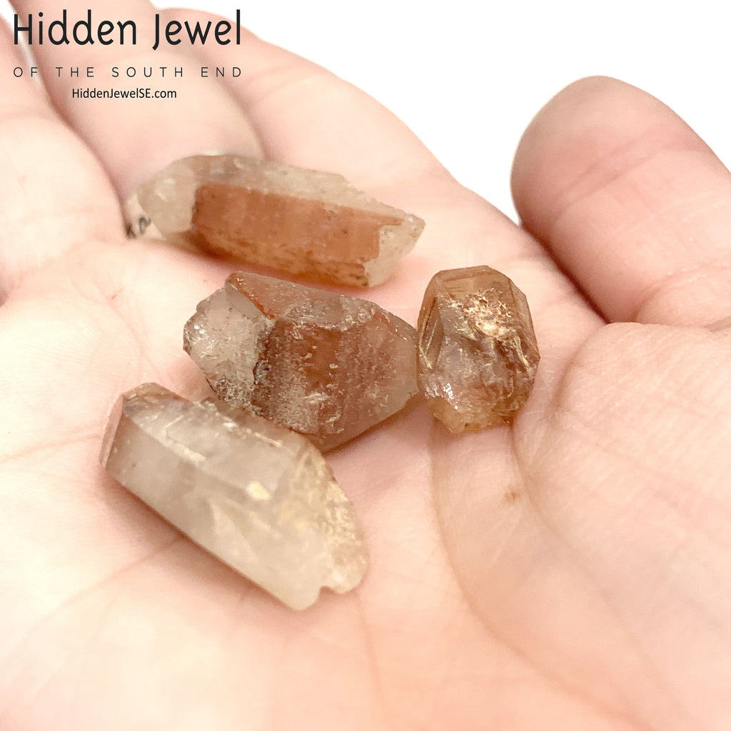 Red Hematite in Quartz point/ cluster gemstone
