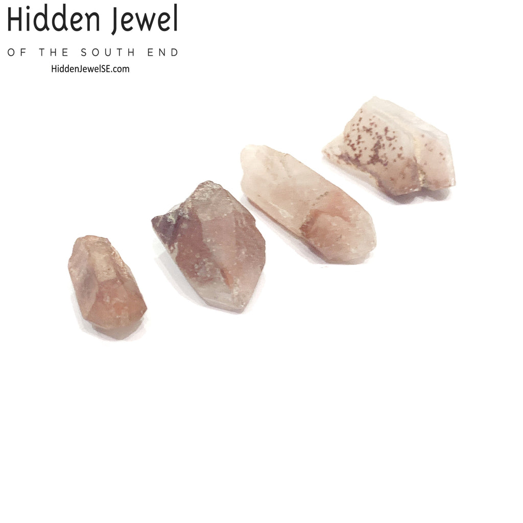 Red Hematite in Quartz point/ cluster gemstone