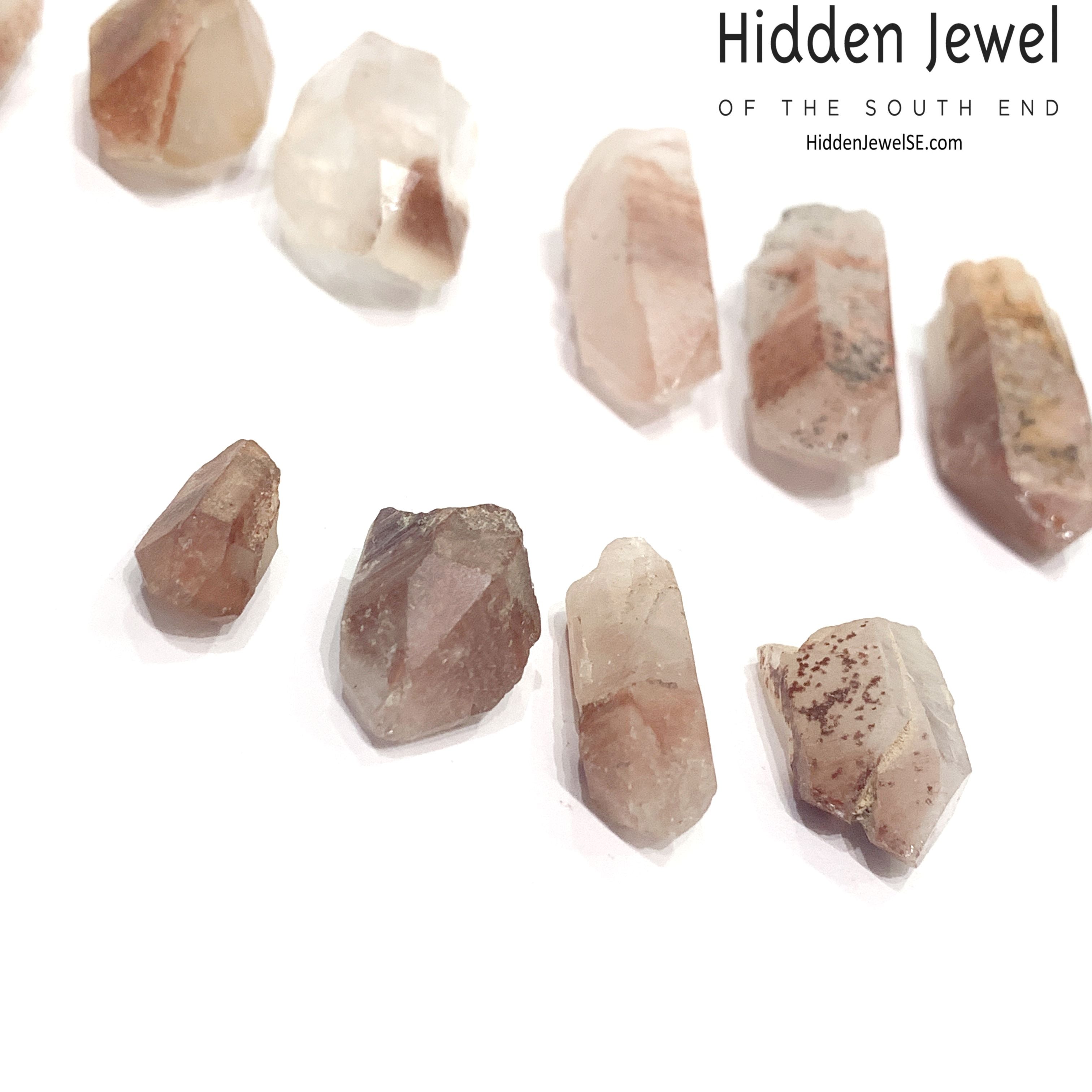 Red Hematite in Quartz point/ cluster gemstone