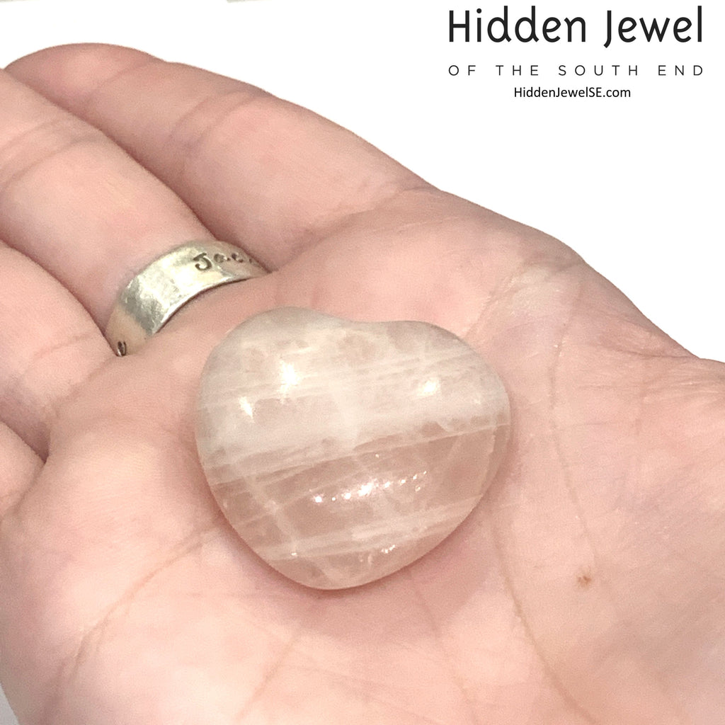 Rose Quartz Gemstone hearts, gemstones