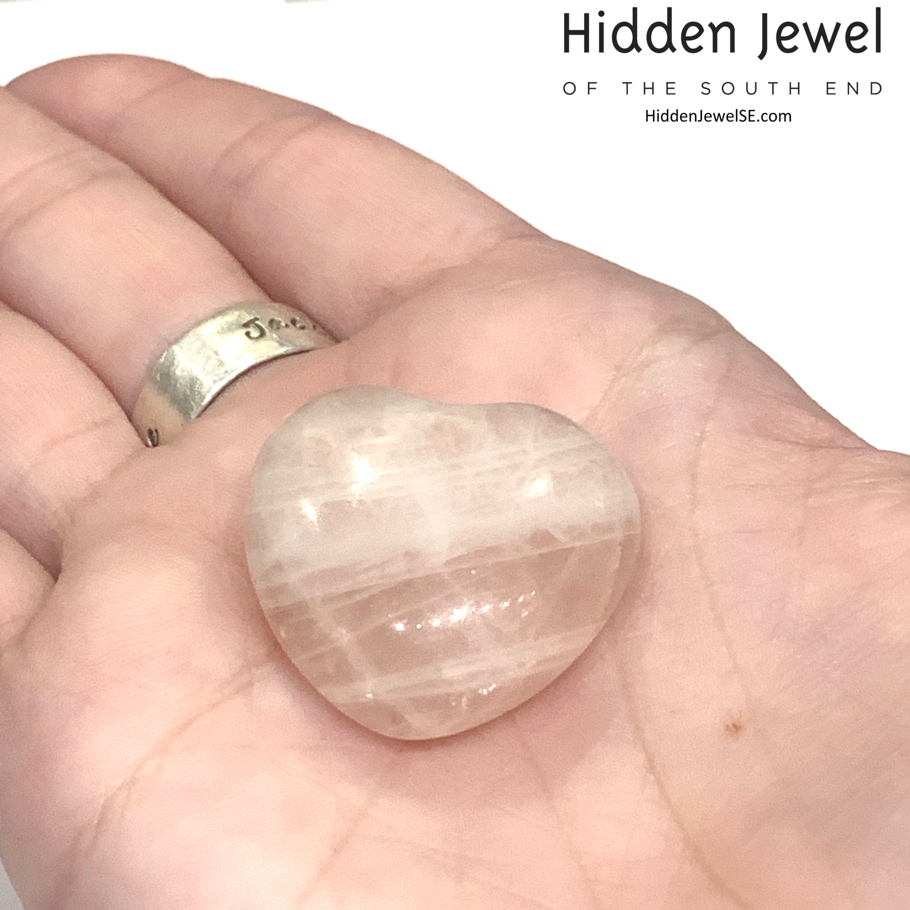 Rose Quartz Gemstone hearts, gemstones