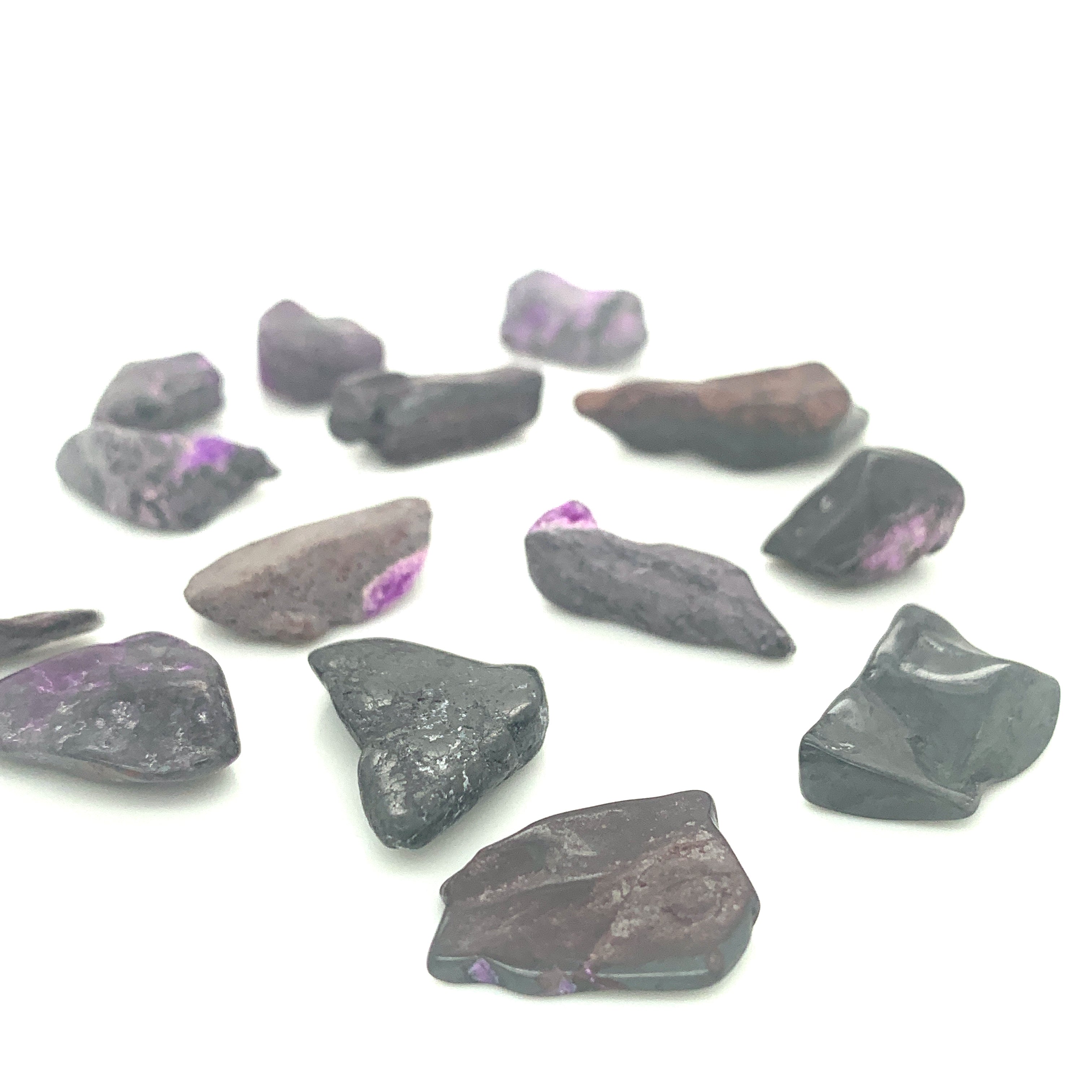 Sugilite semi -tumbled Gemstones
