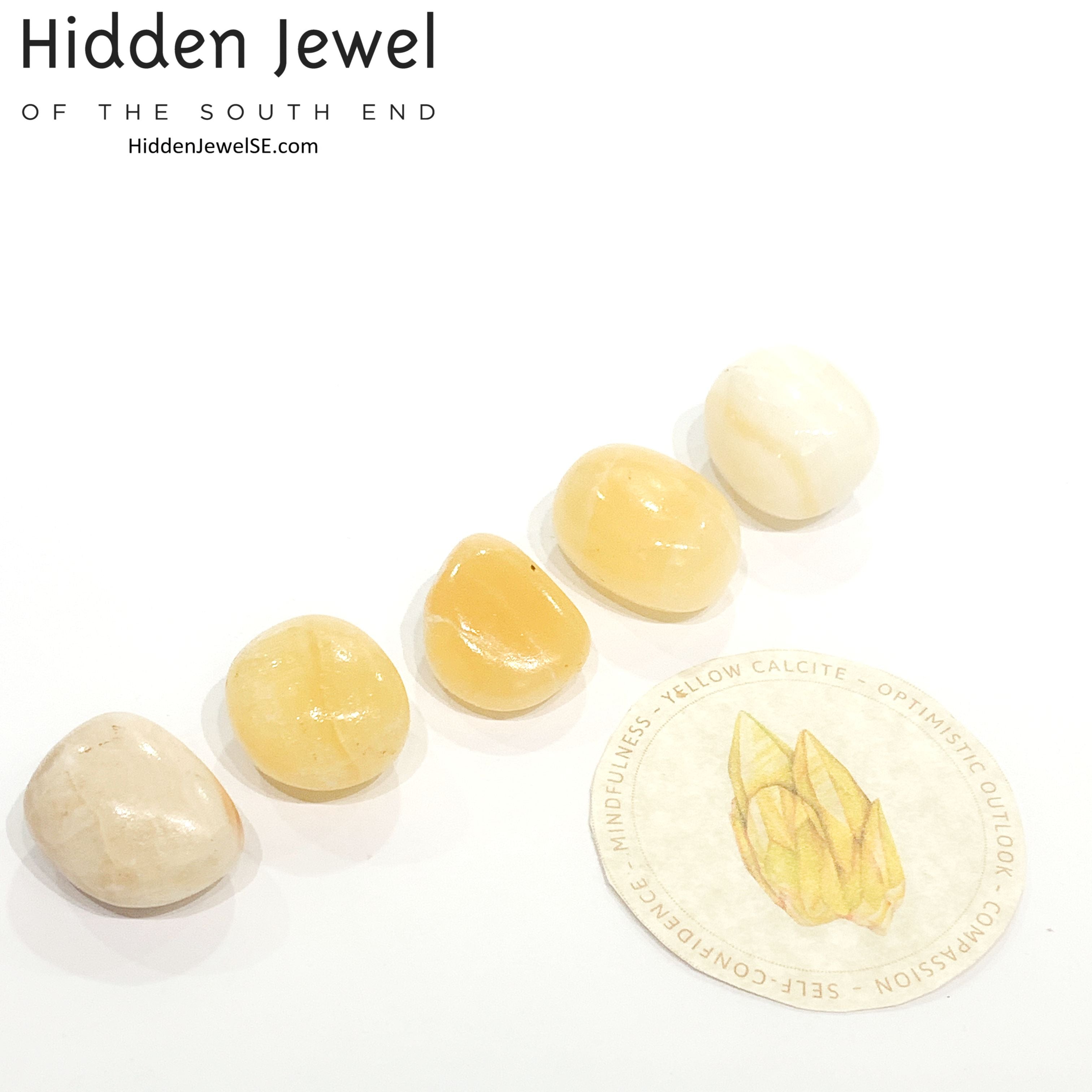 Calcite Yellow tumbled Gemstone