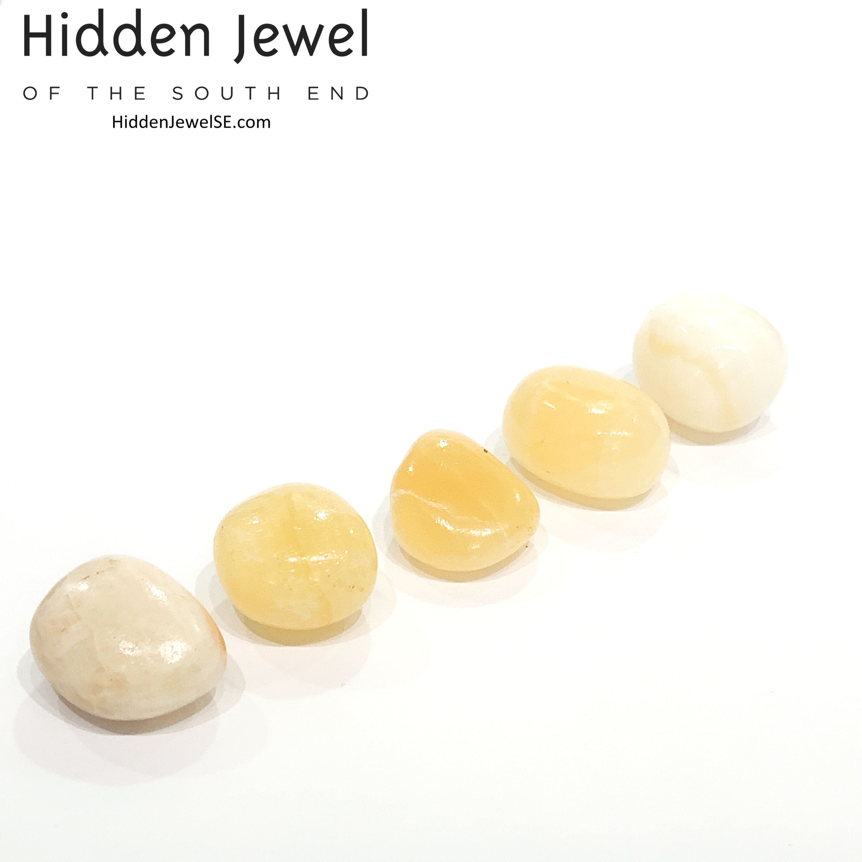 Calcite Yellow tumbled Gemstone