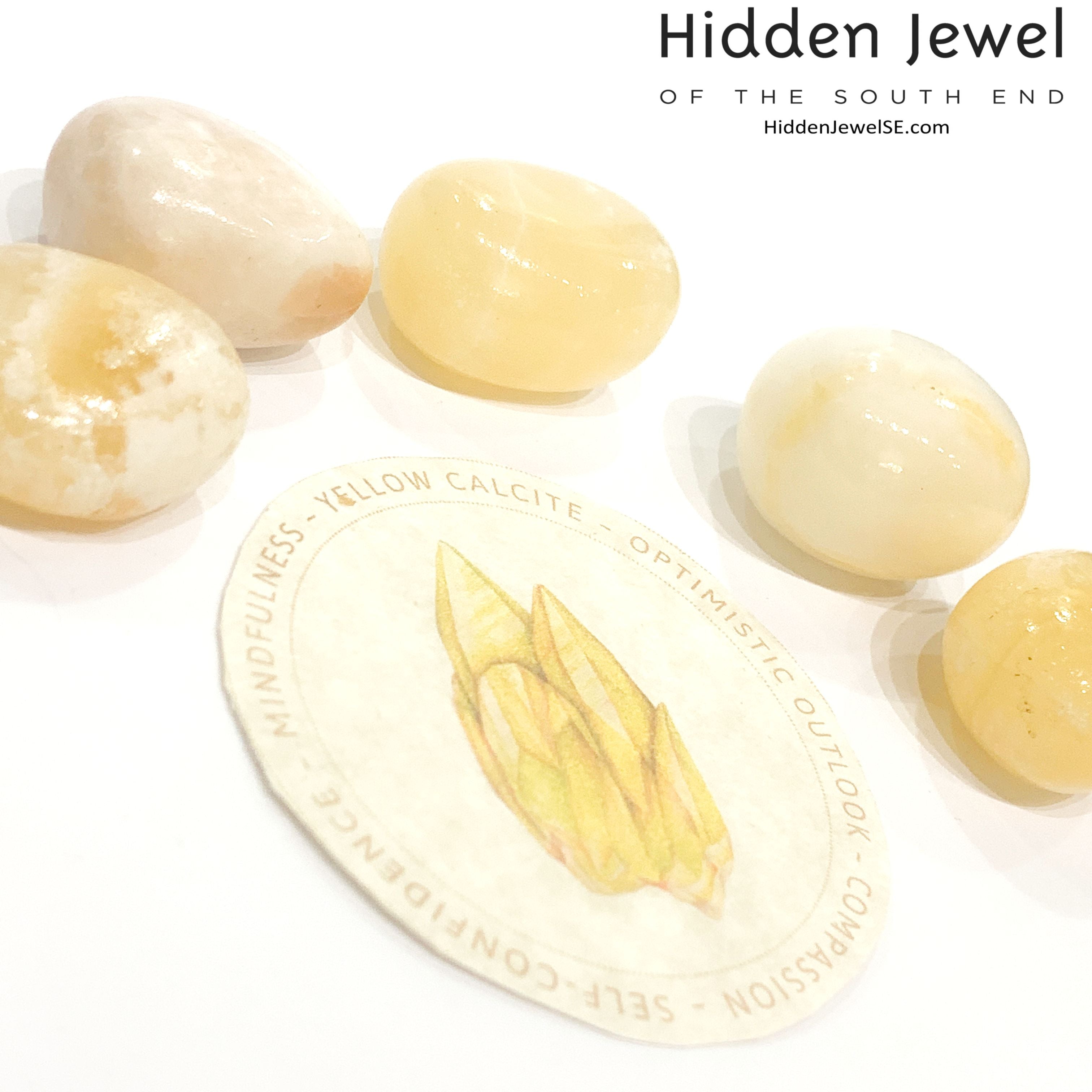 Calcite Yellow tumbled Gemstone