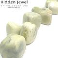 Jade Yellow tumbled healing stones