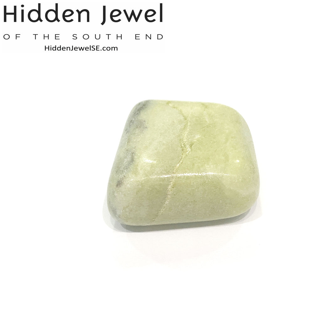 Jade Yellow tumbled healing stones