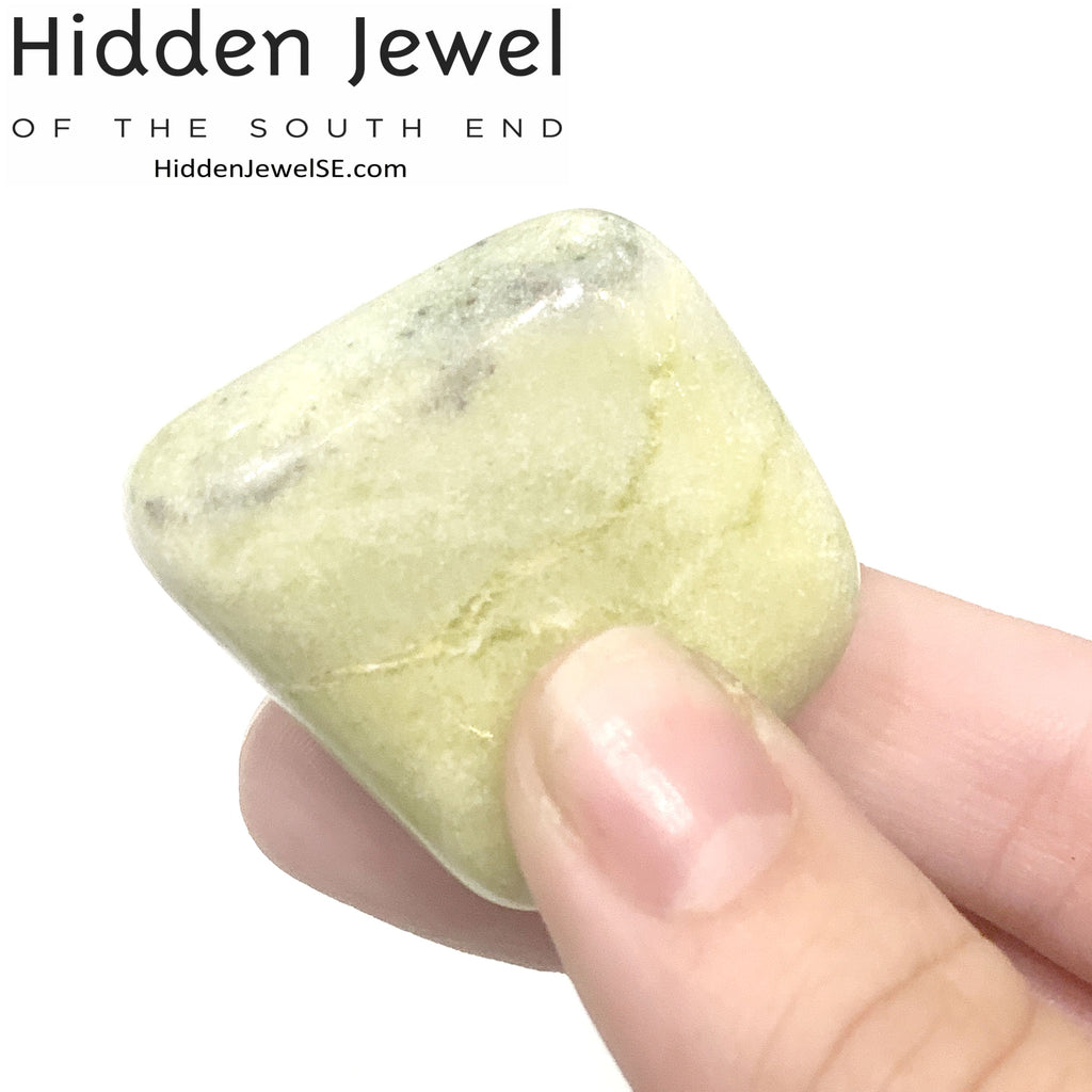 Jade Yellow tumbled healing stones